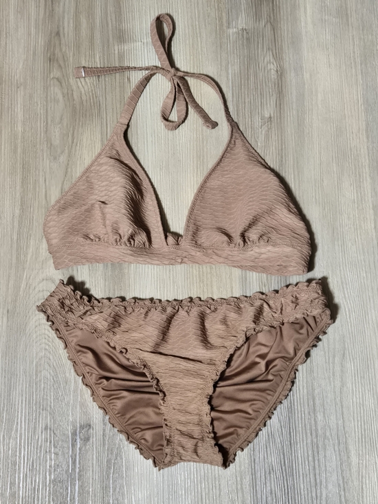 Victoria's Secret Other - Victoria's Secret Swim Brown Ruched Bikini Bottom